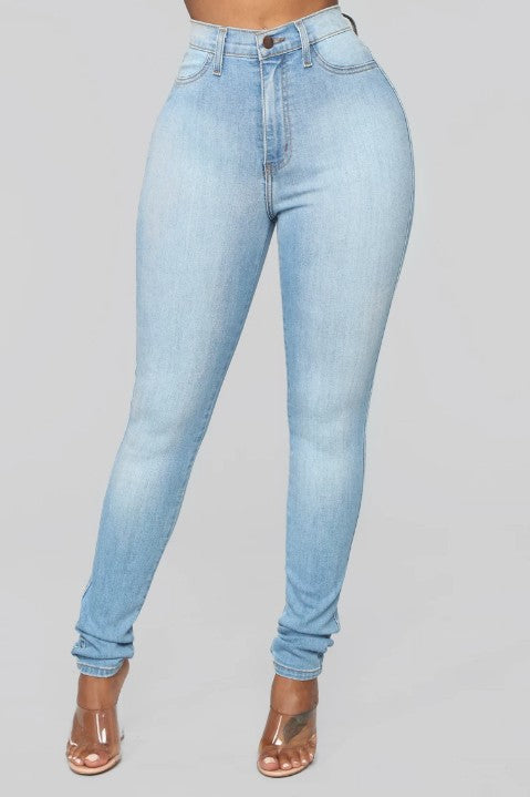 Women High-Waist Skinny Fit Denim Jeans