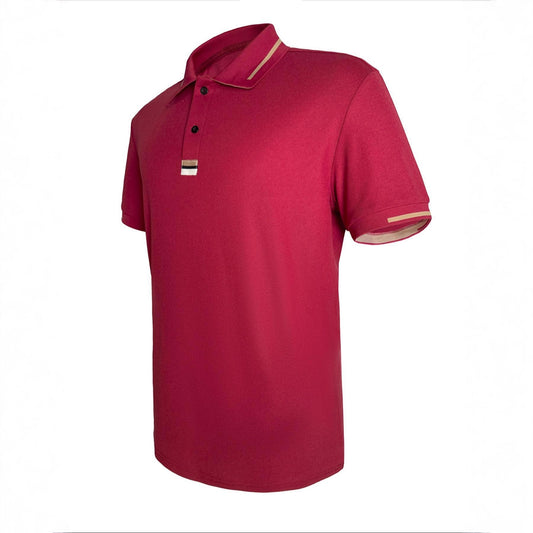 Men's Premium Slim Fit Polo T-Shirt Classic Maroon Casual Wear