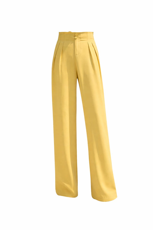 Women Casual high waist wide leg Trousers