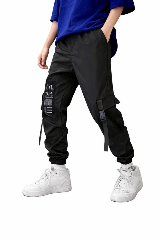 Men Streetwear Tactical Cargo Jogger Pants With Pockets