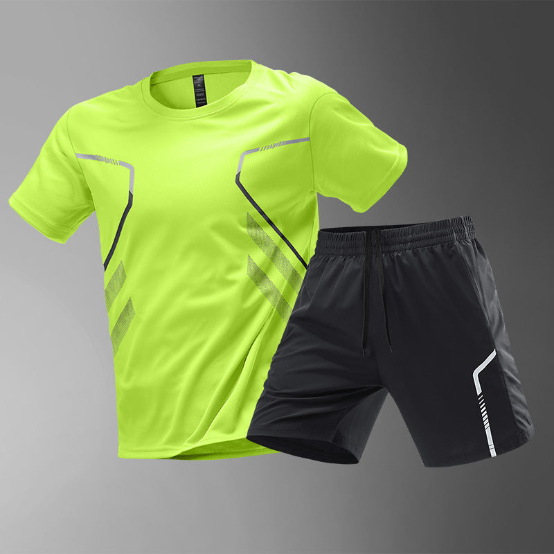 Men's Quick Dry Sport's T-shirts And Shorts Set