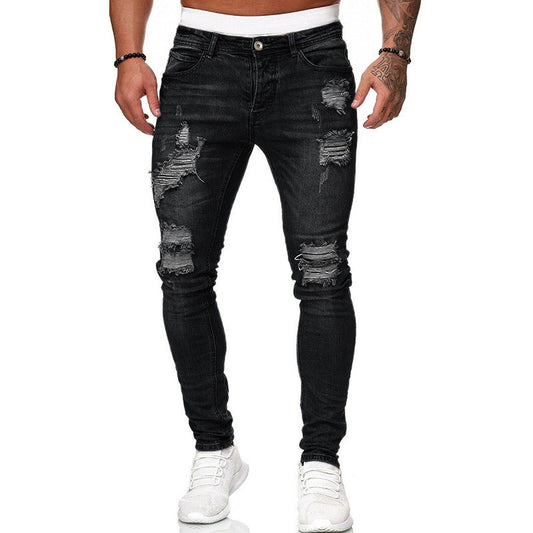 Men's Ripped Slim Fit Denim jeans