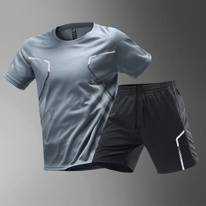 Men's Quick Dry Sport's T-shirts And Shorts Set
