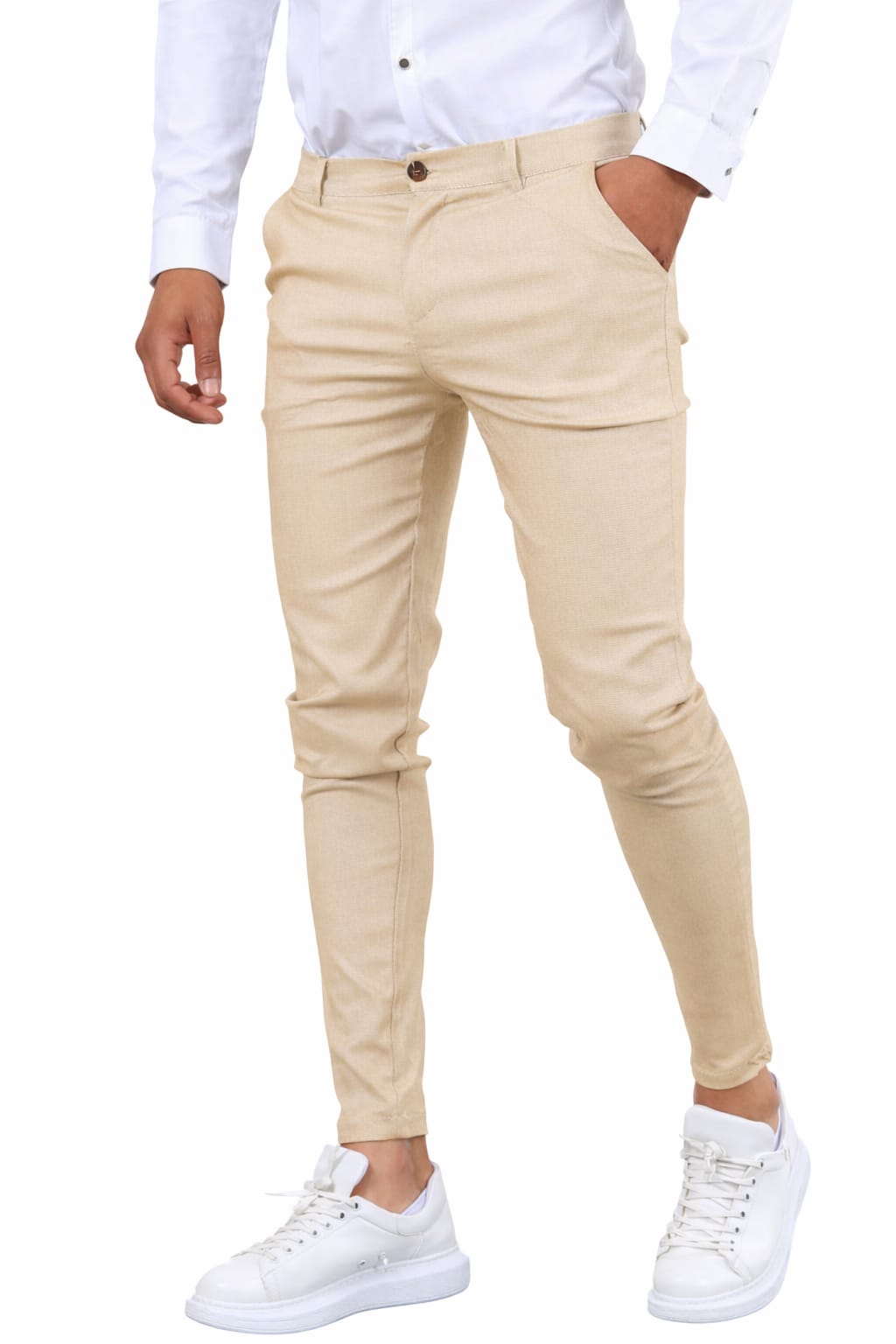 Men's Slim Fit Casual Formal Trousers