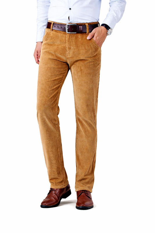Men's Slim Fit Cesual Corduroy Trousers