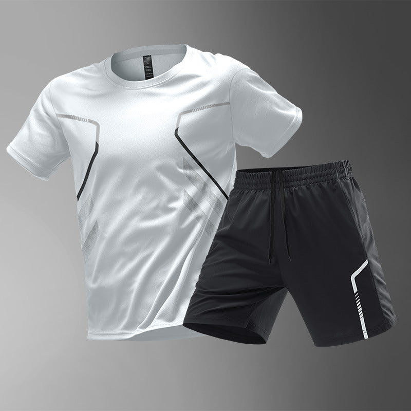 Men's Quick Dry Sport's T-shirts And Shorts Set